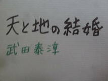 武田泰淳　 天と地の結婚 　＜長篇小説＞　 昭和28年 　大日本雄弁会講談社　初版・帯付　帯評:三島由紀夫　装幀:花森安治_画像5