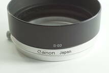 影KG【とてもキレイ 送料無料】 Canon S-60 キャノン R58mm FL55mm FL58mm用 内径60mm カブセ式 メタルフード レンズフード_画像5