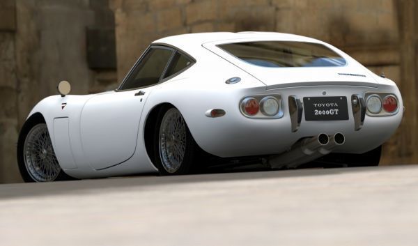 Toyota 2000GT Early Model Wire Spoke Wheels 1967 Famous Car Painting-style Wallpaper Poster Extra Large 979 x 576 mm (Removable Sticker Type) 019S1, Automobile related goods, By car manufacturer, Toyota