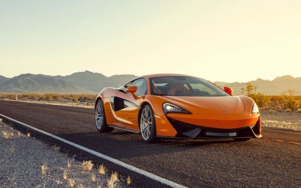 McLaren 570S Orange 2016 Supercar Painting-style Wallpaper Poster Extra-large Wide 921 x 576 mm Peelable Sticker 004W1, car, motorcycle, Automobile related goods, others