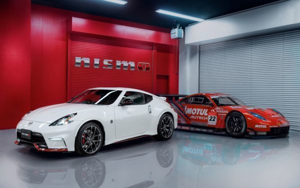 日产 Fairlady 370Z NISMO Z34 & Super GT 绘画风格壁纸海报 特大宽版 921 x 576mm(可移除贴纸类型)001W1, 汽车相关商品, 按汽车制造商, 日产