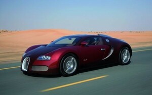 Art hand Auction Bugatti Veyron 16.4 Centenaire 2009 ملصق ورق حائط على شكل لوحة معدنية نبيذية إصدار واسع جدًا 921 × 576 مم (نوع الملصق القابل للإزالة) 002W1, سيارة, دراجة نارية, السلع المتعلقة بالسيارات, آحرون