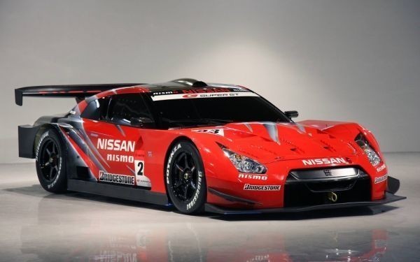 Póster de papel tapiz estilo pintura Nissan GT-R Super-GT NISMO, versión extragrande y ancha, 921 x 576 mm (tipo adhesivo despegable) 001W1, Bienes relacionados con el automóvil, Por fabricante de automóviles, Nissan