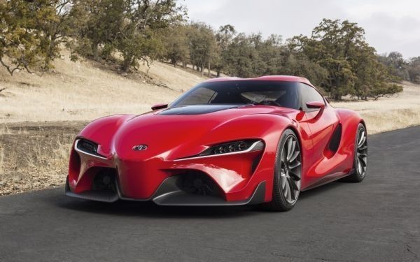 Toyota FT-1 concept car red TOYOTA painting style wallpaper poster wide version 921 x 576 mm (peelable sticker type) 002W1, Automobile related goods, By car manufacturer, Toyota
