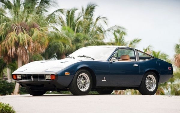 Знаменитый автомобиль Ferrari 365 GTC-4 1971 года в стиле живописи, обои, постер, очень большая широкая версия, 921 x 576 мм (тип отслаиваемой наклейки) 002W1, Товары автомобильной тематики, По производителю автомобиля, Феррари