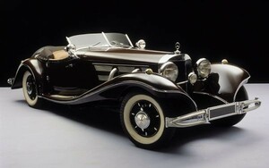  Mercedes Benz 500K Roadster 1935 год supercharger обои постер очень большой широкий версия 921×576mm. ... наклейка тип 007W1