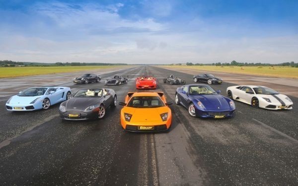 Обои с изображением 10 суперкаров Lamborghini Ferrari в стиле рисования, постер, очень большая широкая версия, 921 x 576 мм (отклеивающаяся наклейка) 001W1, машина, мотоцикл, Товары автомобильной тематики, другие