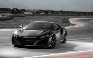  Honda Acura NSX(2 поколения ) NC type 2017 год черный картина способ обои постер очень большой широкий версия 921×576mm(. ... наклейка тип )005W1