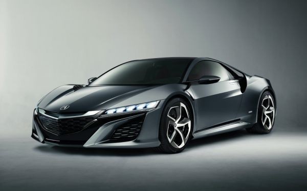 Honda Acura NSX (2nd generation) Concept 2013 Painting style wallpaper poster Extra large wide version 921 x 576 mm (peelable sticker type) 009W1, Automobile related goods, By car manufacturer, Honda