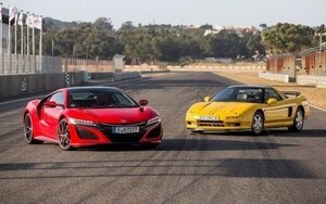  Honda Acura первое поколение NSX 1990 год & 2 поколения NSX 2016 год картина способ обои постер очень большой широкий версия 921×576mm(. ... наклейка тип )010W1