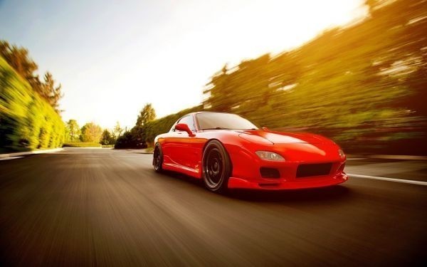 Mazda RX-7 (الجيل الثالث) FD3S type Infini RX-7 1991 ملصق ورق حائط بنمط اللوحة الحمراء إصدار واسع للغاية 921 × 576 مم (نوع ملصق قابل للنزع) 006W1, السلع المتعلقة بالسيارات, من قبل الشركة المصنعة للسيارة, مازدا