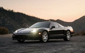 Art hand Auction 本田讴歌 NSX Type III 2001 黑色涂装风格壁纸海报超大宽版 921 x 576mm(可剥离贴纸型)006W1, 汽车相关商品, 按汽车制造商, 本田