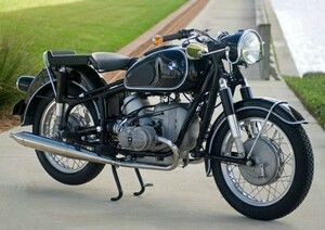 BMW R50S 1960-62 year Earl's. famous car Vintage bike picture manner wallpaper poster extra-large A1 version 830×585mm( is ... seal type )06A1