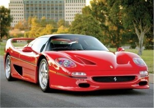  Ferrari F50 50. год модели общественная дорога . едет F1 картина способ обои постер очень большой A1 версия 830×585mm(. ... наклейка тип )002A1