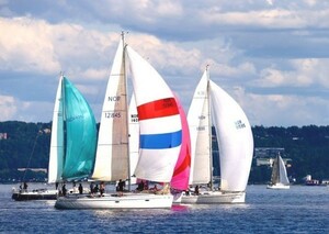  yacht se- ring sailing boat yacht race boat boat sea picture manner wallpaper poster extra-large A1 version 830×585mm is ... seal type 001A1