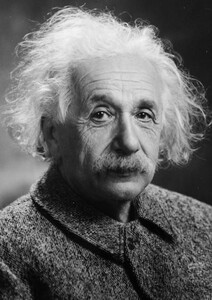 アルベルト・アインシュタイン 相対性理論 現代物理学の父 絵画風 壁紙ポスター A1版 585×830mm（はがせるシール式）001A1