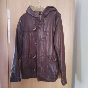 6/19までセール価格!サイズ3 glamb グラム 茶系 フード付ラムレザージャケット