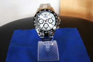 【新品未使用品・国内正規品・モニター電池交換済】TECHNOS テクノス クロノグラフ TSM411TW 