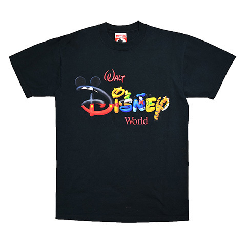 【Mサイズ】 90S USA製 ヴィンテージ ディズニー キャラクター ロゴ Tシャツ メンズM Disney ディズニーランド アメカジ 古着 BA3681