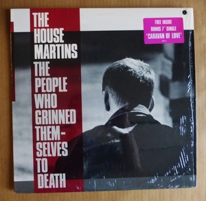 THE HOUSEMARTINS「THE PEOPLE WHO GRINNED THEMSELVES TO DEATH」米ORIG [ELEKTRA] ステッカー有シュリンク美品