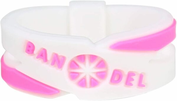 新品 送料無料 BANDEL バンデル クロスリング ホワイト ピンク 白 Sサイズ(9～11)号対応 9 10 11 シリコン 指輪 リング ピンキー　小指
