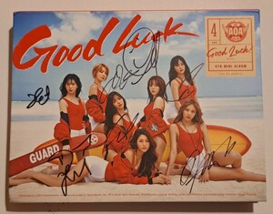 AOA 直筆サイン入り GOOD LUCK WEEK A ver. 韓国盤 CD 未再生 4th Mini Album Korean ver.