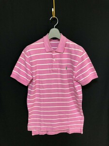 ◆Polo by Ralph Lauren ポロ ラルフローレン 半袖ポロシャツ S ピンク　ボーダー