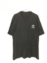 古着 90s adidas トレフォイル ワンポイント 刺しゅう Tシャツ XL 古着_画像1