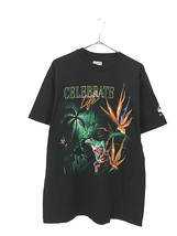 古着 90s USA製 Celebrate Life カエル リアル グラフィック Tシャツ L 古着_画像1