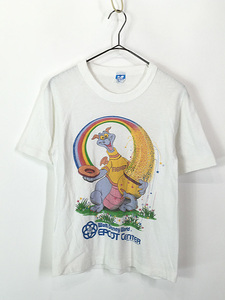 レディース 古着 80s USA製 Disney Figment フィグメント ドラゴン エプコット キャラクター Tシャツ S 古着