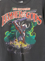 古着 80s USA製 LED ZEPPELIN 「HAMMER of the GODS」 ヘヴィ メタル ロック バンド Tシャツ S 古着_画像2