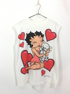 古着 90s BETTY BOOP ベティ ブープ カットオフ タンクトップ XL位 古着