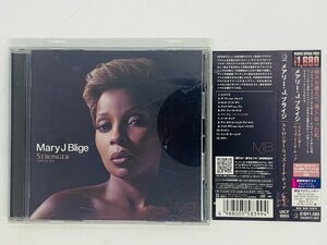 即決CD メアリー・J.ブライジ Mary J Blige ストロンガー・ウィズ・イーチ・ティア STRONGER WITH EACH TEAR 帯付 X24