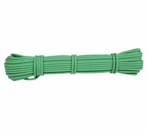 ポータブル クライミングロープ 6mm 滑り止め ロープ パラシュート キャンプ 登山 トレッキング 洋服 ライン 【Green】【20M】