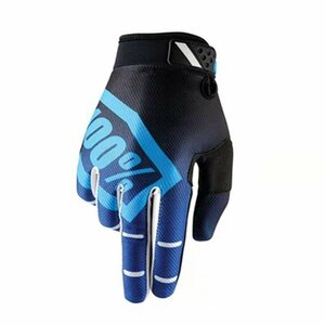 オートバイ モトクロス サイクリング グローブ 手袋 【Black Blue-100】 【サイズXXL】