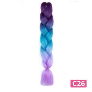  hair extension for women 24 -inch hair accessory Halloween festival C26 gradation 