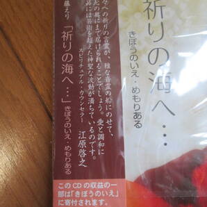 新品 CD「伊藤えり「祈りの海へ・・・」きぼうのいえ・めもりある」/江原啓之の朗読+雅楽器・笙・ピアノ・読経のCD/ホスピスケアの画像3