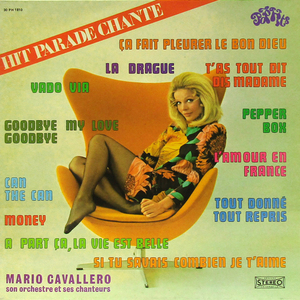 仏LP☆ MARIO CAVALLERO Hit Parade Chante Vol.10 Money ピンク・フロイド, Can The Can スージー・クアトロ カヴァー曲 美女ジャケ