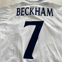 01-03 #7 BECKHAM ベッカム ENGLAND イングランド代表 W杯 ワールドカップ レプリカ ユニフォーム_画像2