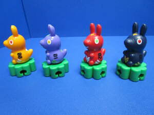 EVA×RODY×伊藤園 コラボ オリジナル ケーブルフィギュア 全4種セット 新世紀エヴァンゲリオン×ロディ×伊藤園 四つ葉のクローバー