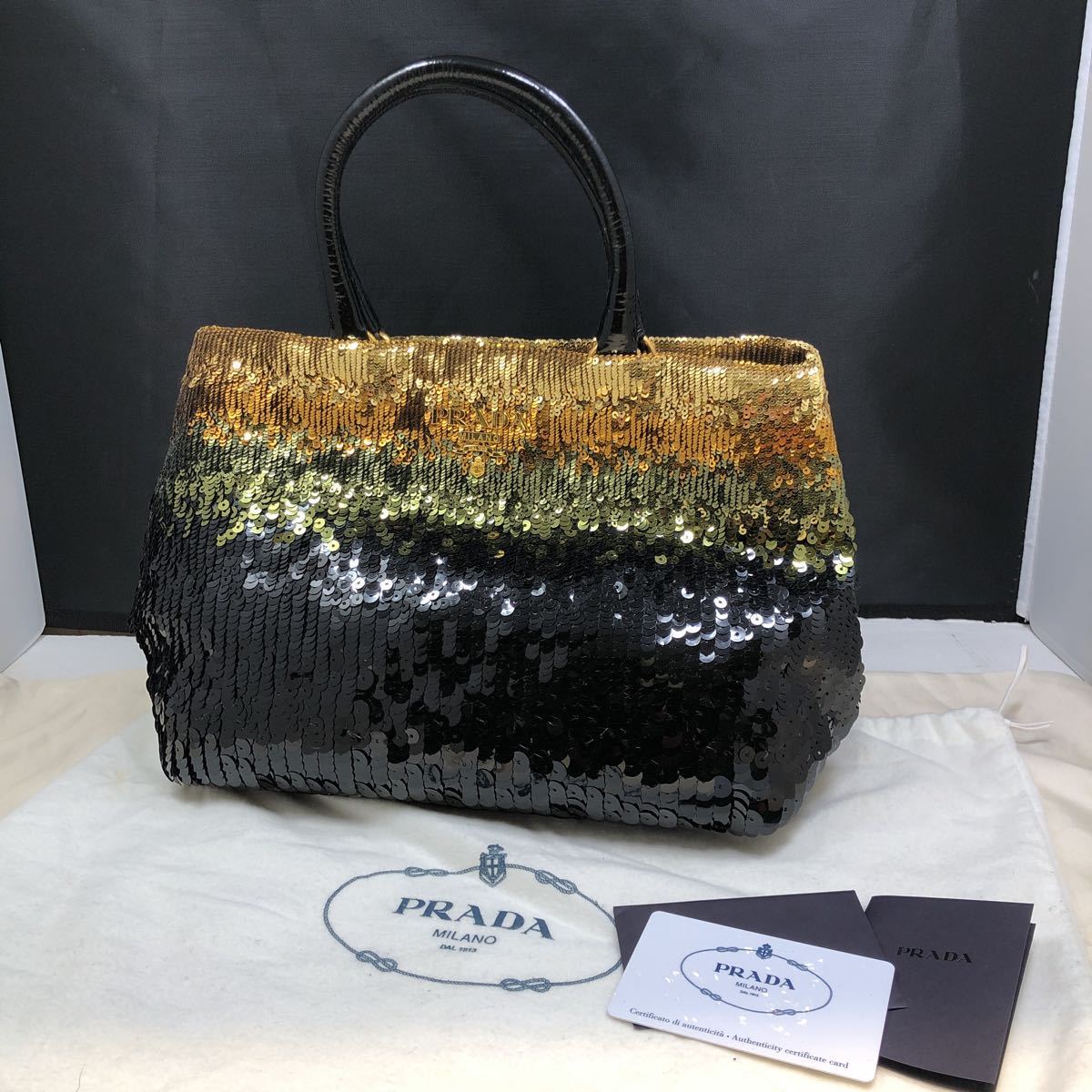 ヤフオク! -「スパンコール バッグ」(プラダ) (ふ)の落札相場・落札価格