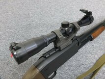 ITHACA M37/イサカ エアーコッキング ショットガン ミリタリー サバゲー ミリタリー マウントベース 4×32 スコープ付き_画像8