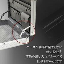  【鞄の宝物】限定特価 アタッシュケース 鍵付き アルミ B4 A4 B5 ビジネスバッグ ブリーフケース 通勤 出張 営業 かばん_画像7