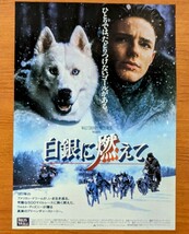 チラシ 映画「白銀に燃えて」１９９３年、米映画。ディズニー。_画像1