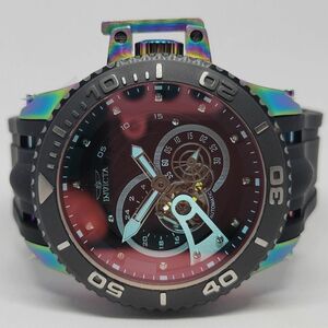 Invicta インビクタ 36116 50mm プロダイバー スクーバ レインボー＆ブラック《11pダイヤモンドインデックス☆》