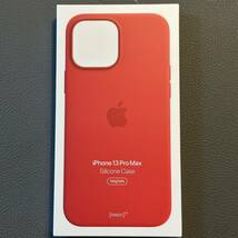 [新品未開封]Apple純正 国内正規品 iPhone 13 Pro Max シリコンケース MagSafe 対応 (PRODUCT)RED MM2V3FE/A_画像2