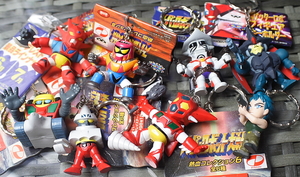  Getter Robo geta- Dragon "Super-Robot Great War" retro Showa era anime robot together figure key holder 