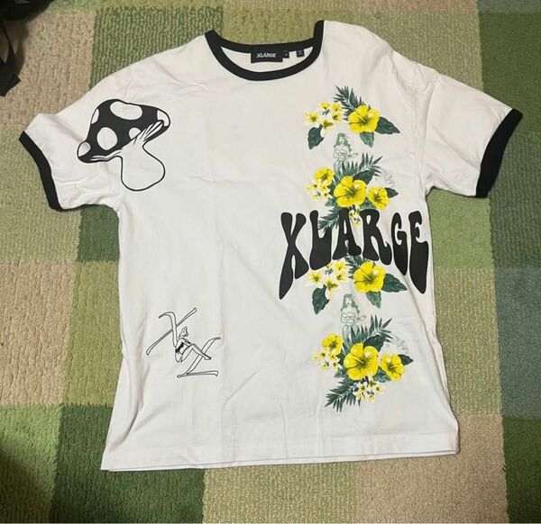 XLARGE Tシャツ プリントTシャツ 白 リンガーT