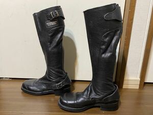 ①英国製interstate leathers ビンテージ モーターサイクルブーツ UK4 23cmくらい？ 中古 ルイスレザー