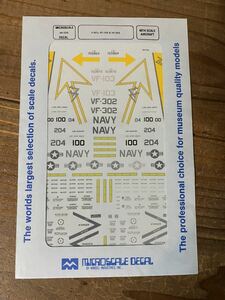 220 【1/48】MICROSCALE F-4S’s VR-103 & VF-302 デカール 未使用品 プラモデル